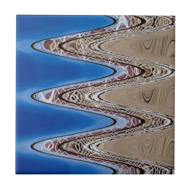 Abstrato ondulado da cerca branca, imagens do SVP (Frente)
