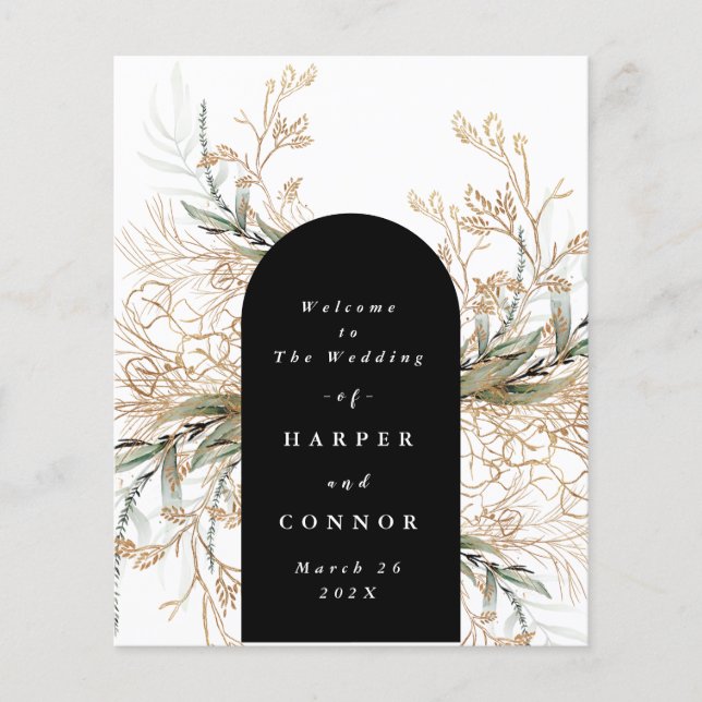 Abstrato Onyx Moderno Negra Premium Eucalyptus (Frente)