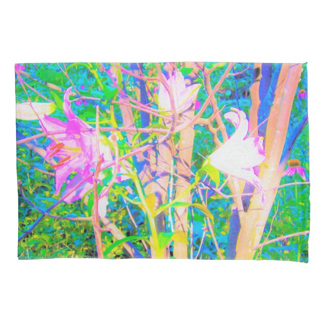 Abstrato Oriental Lily no Meu Jardim Rubio (Frente)