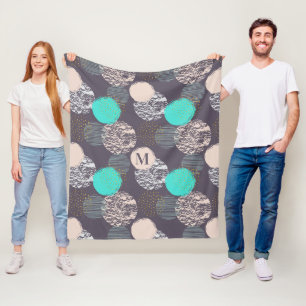Abstrato Padrão de cobertor de velo personalizado