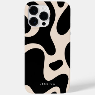 Abstrato - Padrão preto e bege