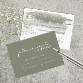 Abstrato Paint Trave RSVP de Casamento ID886