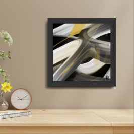 Abstrato Paper Trend poster Art Black White