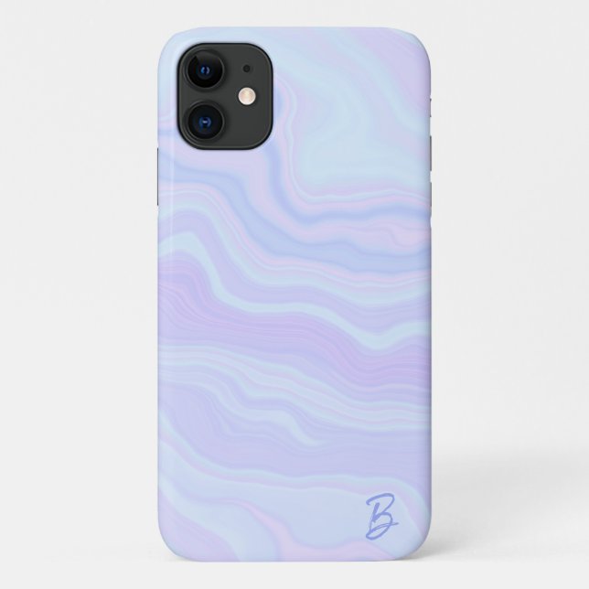 Abstrato Pastel Agate Capa de telefone Personaliza (Verso)