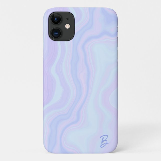 Abstrato Pastel Agate Capa de telefone Personaliza (Verso)