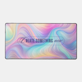 Abstrato Pastel Desk Mat com cotação Inspiracional