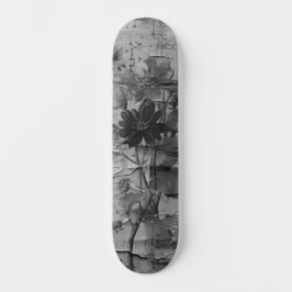 Abstrato - Pavimento do Skate Floral com Grunge Ve