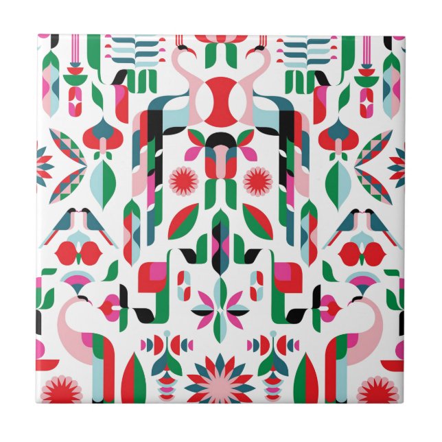 Abstrato Peacock (Frente)