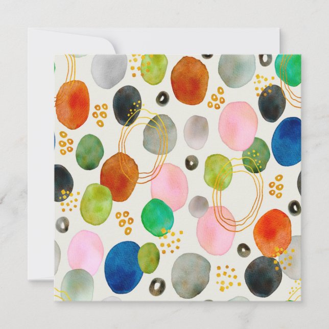 Abstrato Pebble Dourado Glitter Art (Frente)