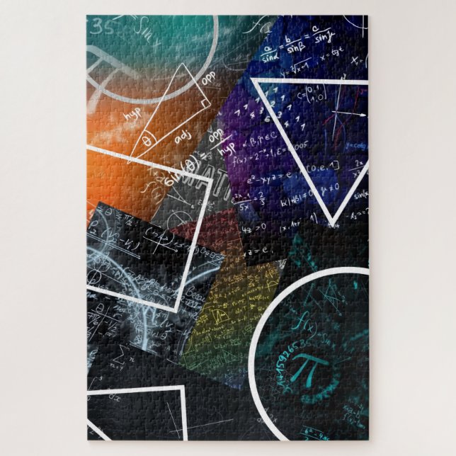 Abstrato Pi: Quebra-cabeça de Arte Matemática (Vertical)