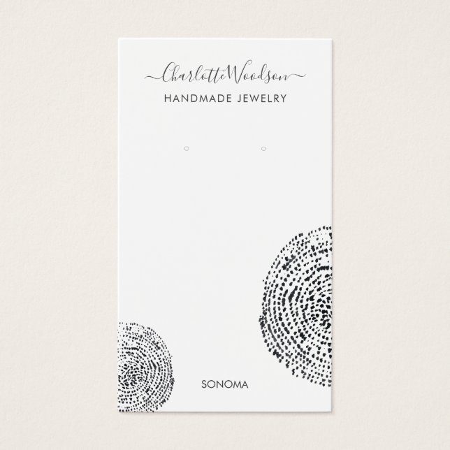 Abstrato Pincel Círculos Pintados com Ouvido (Frente)