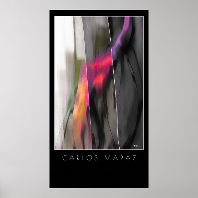 Abstrato: Pintura de Carlos Maraz Art Impressão (Frente)