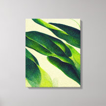 Abstrato Plantas Pintura Canvas Pintura Parede