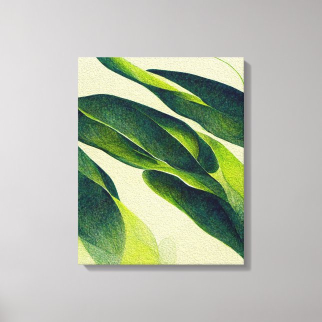 Abstrato Plantas Pintura Canvas Pintura Parede (Frente)