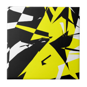 Abstrato preto-branco-preto