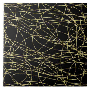 Abstrato preto Dourado