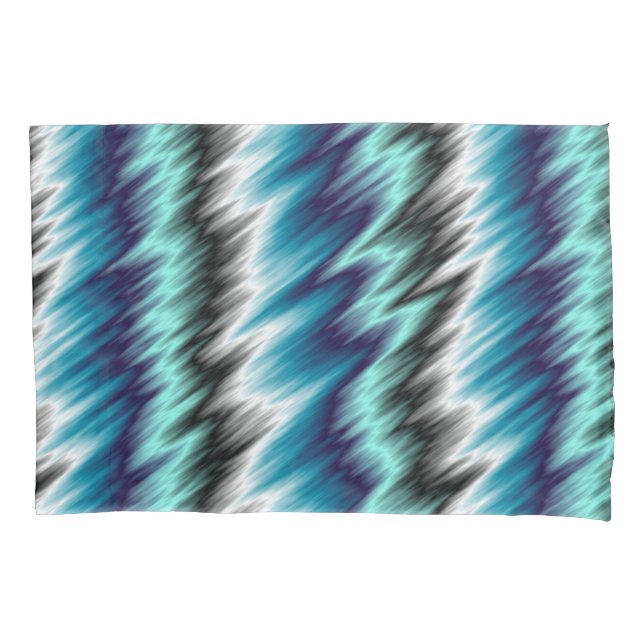 Abstrato preto e branco azul (Frente)