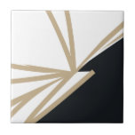 Abstrato preto moderno Dourado<br><div class="desc">Esse simples e elegante azulejo cerâmico preto, branco e ouro é perfeito para acrescentar um toque de sofisticação a qualquer espaço. A design minimalista apresenta um padrão abstrato moderno em preto e branco com sotaques de ouro. Use-o como sotaque decorativo em sua cozinha, banheiro ou qualquer outra sala que precise...</div>