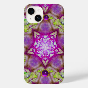 ABSTRATO PURPLE GREEN FUCHSIA COMEÇA COM GEMSTONAS