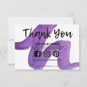 Abstrato Purple Watercolor Media Insert