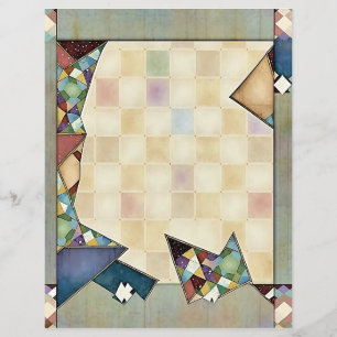 Abstrato Quilt Scrapbook Paper