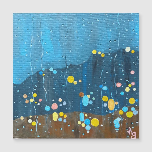 Abstrato Rain Painting (Frente)