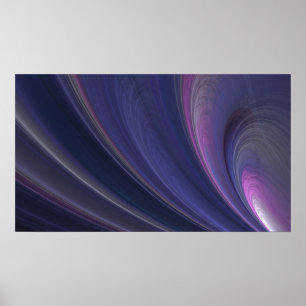 Abstrato Rainbow Swirl Poster