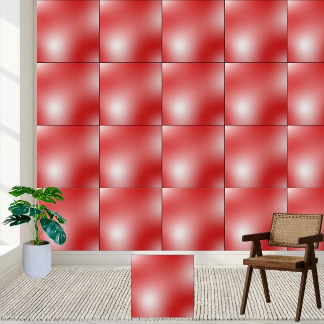 Abstrato Red Gradient Cerâmica Azulejo (Abstract Red Gradient Ceramic Tile)