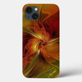 Abstrato Red Orange Brown Fractal Art Name