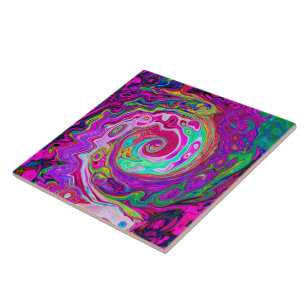Abstrato Retro Magenta - Rodovalho Arco-Íris Magen