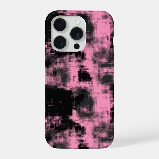 abstrato rosa e preto (Verso)