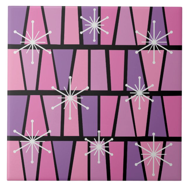Abstrato Rosa MCM Geométrico (Frente)