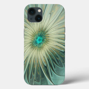 Abstrato Sage Green Fantasy Flor Arte Fractal
