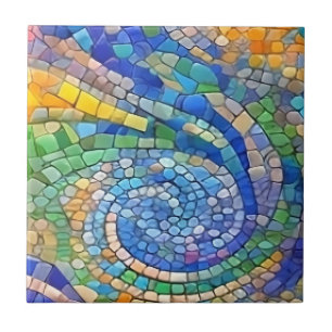 Abstrato Sand & Ocean Waves, como a arte mosaica g