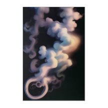 Abstrato Smoke Swirls | Impressão de acrílico de a