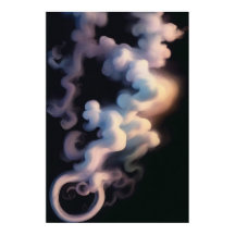 Abstrato Smoke Swirls | Poster de Arte Moderna