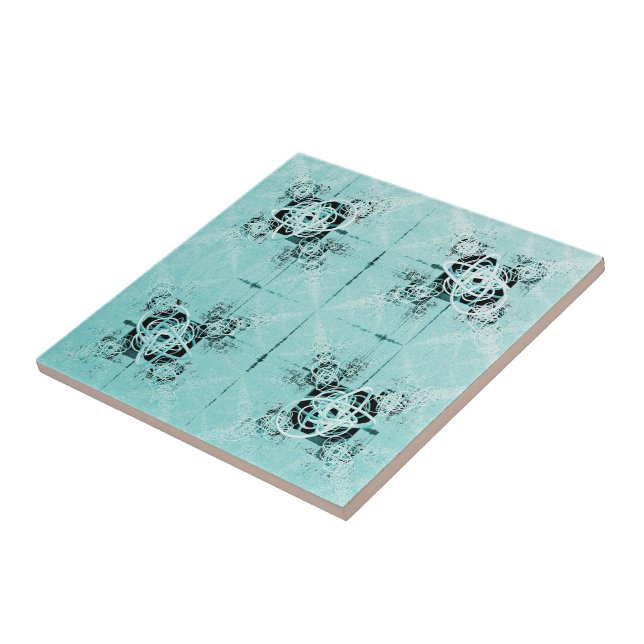 Abstrato Spiral Delight Azulejo cerâmico (Lateral)