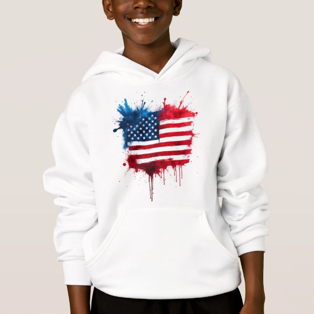 Abstrato Splash - Bandeira Americana (Frente)