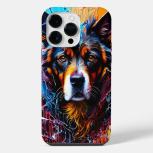 Abstrato splash color dog