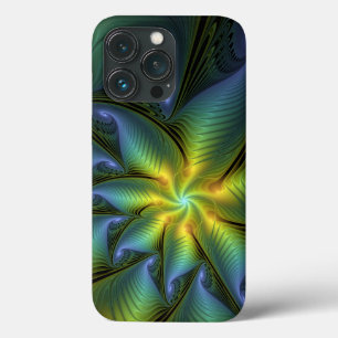 Abstrato Star, Ouro Verde brilhante Arte Fractal