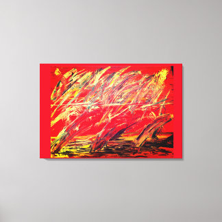 Abstrato Stretch Canvas Imprimir "Feather Blast"