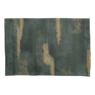 Abstrato Suave Matiz Verde Profundo e Dourado