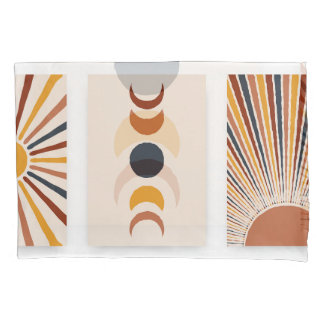 Abstrato Sun Moon Boho Posters