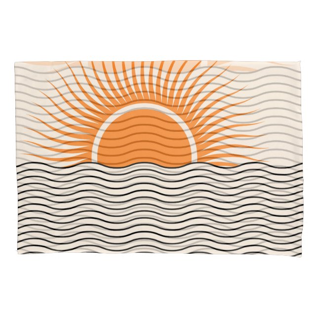 Abstrato sunset: decor geométrico dos bohos. (Frente)