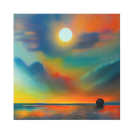 Abstrato Sunset Na Porta