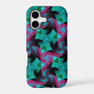 Abstrato Teal Pink Swirl padrão iPhone 5 Case