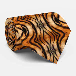 Abstrato Tigre Ocultar Gravata