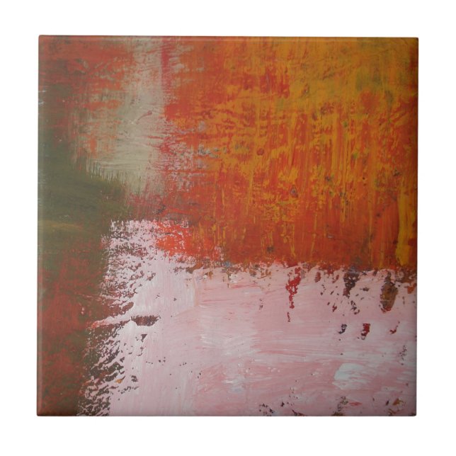 Abstrato Trabalho de arte pintando arte moderna (Frente)