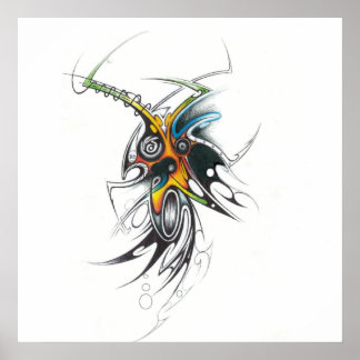 Abstrato tribal poster