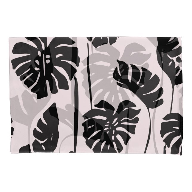 Abstrato Tropical Monstera Palm Art (Frente)